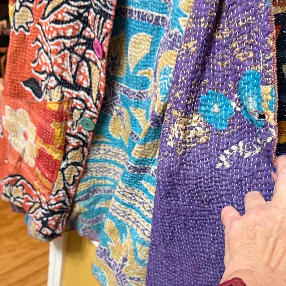 Floral Patchwork Jacket - Multicolor - image 7